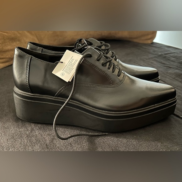 Zara Shoes Zara Pointed Derby Platform Shoesnew Poshmark